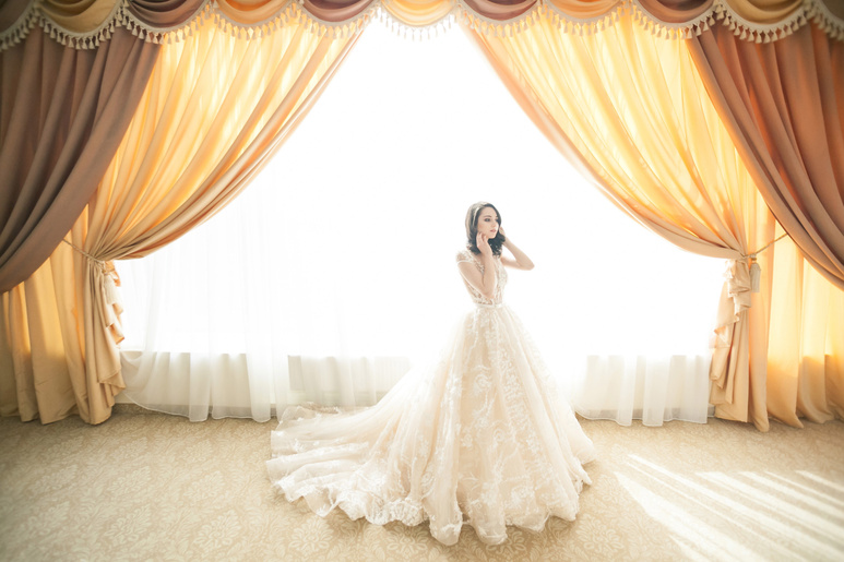 Woman in Her Bridal Dress